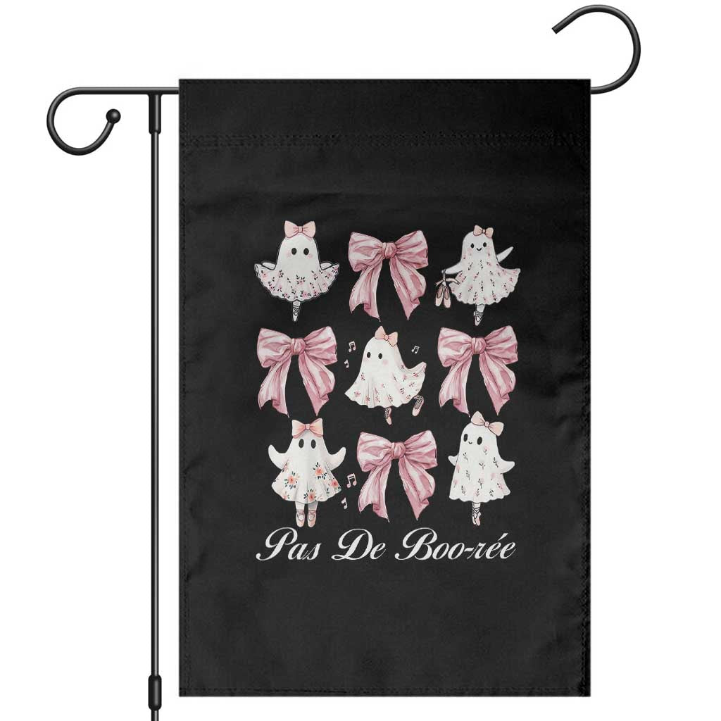 Coquette Halloween Garden Flag Pas De Boo-rée Ghost Ballerina TS09 Black Print Your Wear