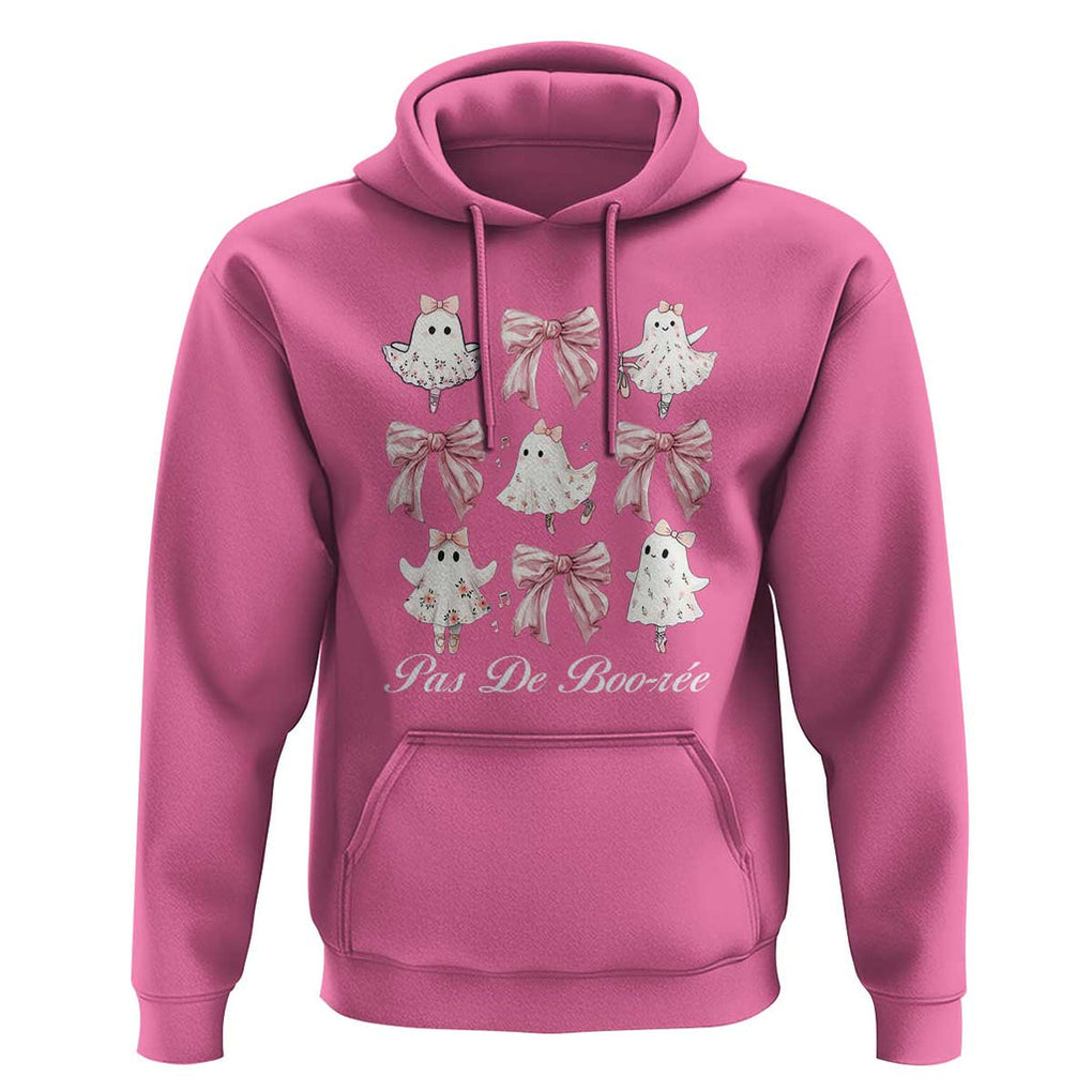 Coquette Halloween Hoodie Pas De Boo-re Ghost Ballerina TS09 Azalea Print Your Wear