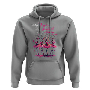 Ballerina Halloween Hoodie Very Demure Very Mindful Very Cutesy Skeleton Coquette TS09 Sport Gray Print Your Wear
