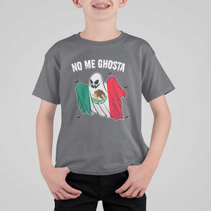 Mexico Halloween T Shirt For Kid No Me Ghosta Mexican Ghost TS09 Charcoal Print Your Wear