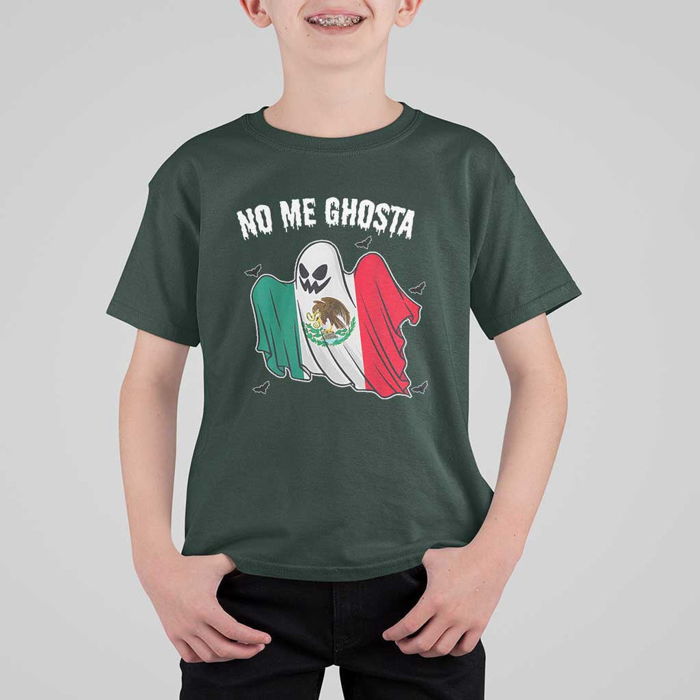 Mexico Halloween T Shirt For Kid No Me Ghosta Mexican Ghost TS09 Dark Forest Green Print Your Wear