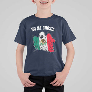 Mexico Halloween T Shirt For Kid No Me Ghosta Mexican Ghost TS09 Navy Print Your Wear