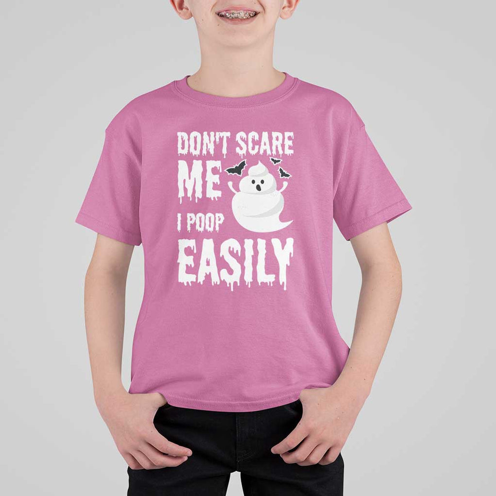 Funny Halloween T Shirt For Kid Don't Scare Me I Poop Easily TS09 Azalea Print Your Wear
