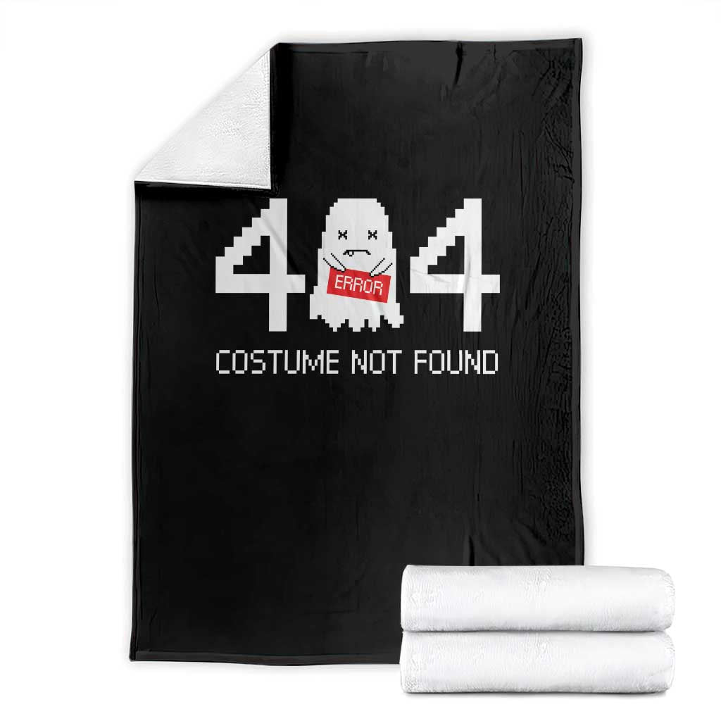 Funny Halloween Throw Blanket 404 Error Costume Not Found TS09 Black Print Your Wear