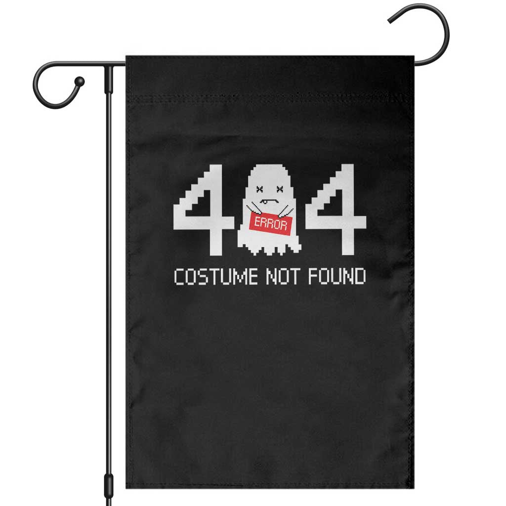 Funny Halloween Garden Flag 404 Error Costume Not Found TS09 Black Print Your Wear