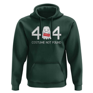 Funny Halloween Hoodie 404 Error Costume Not Found TS09 Dark Forest Green Print Your Wear