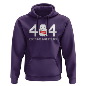Funny Halloween Hoodie 404 Error Costume Not Found TS09 Purple Print Your Wear