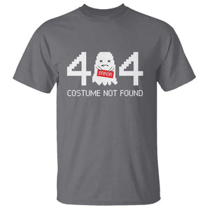 Funny Halloween T Shirt 404 Error Costume Not Found TS09 Charcoal Print Your Wear