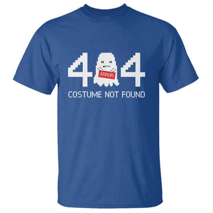 Funny Halloween T Shirt 404 Error Costume Not Found TS09 Royal Blue Print Your Wear