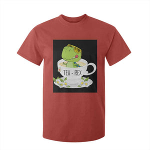 Funny Dinosaur Tea Rex T Shirt For Kid TS09 Red Print Your Wear