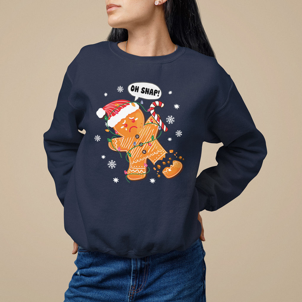 Op Snap Gingerbread Broken Leg Christmas Sweatshirt TS09 Printyourwear