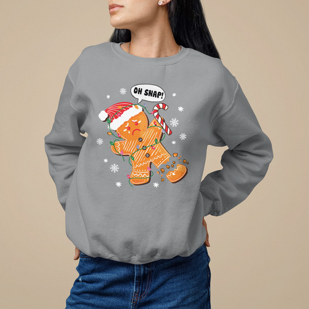 Op Snap Gingerbread Broken Leg Christmas Sweatshirt TS09 Printyourwear