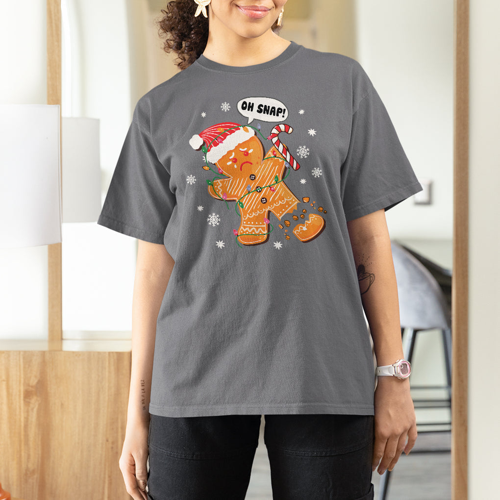 Op Snap Gingerbread Broken Leg Christmas T Shirt For Women TS09 Printyourwear