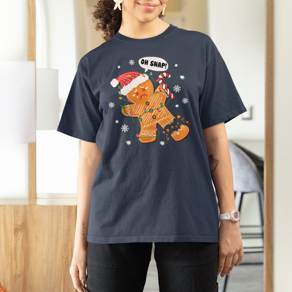 Op Snap Gingerbread Broken Leg Christmas T Shirt For Women TS09 Printyourwear