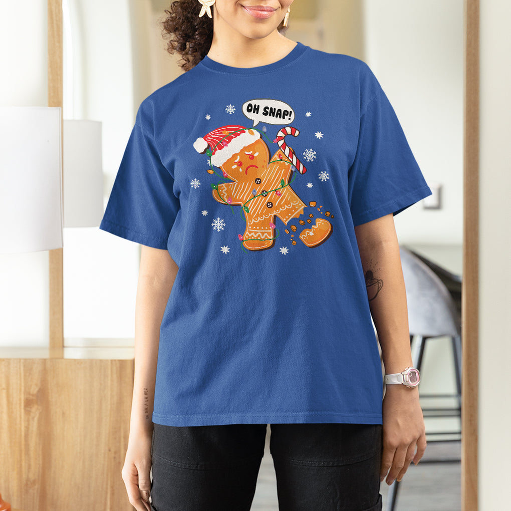 Op Snap Gingerbread Broken Leg Christmas T Shirt For Women TS09 Printyourwear