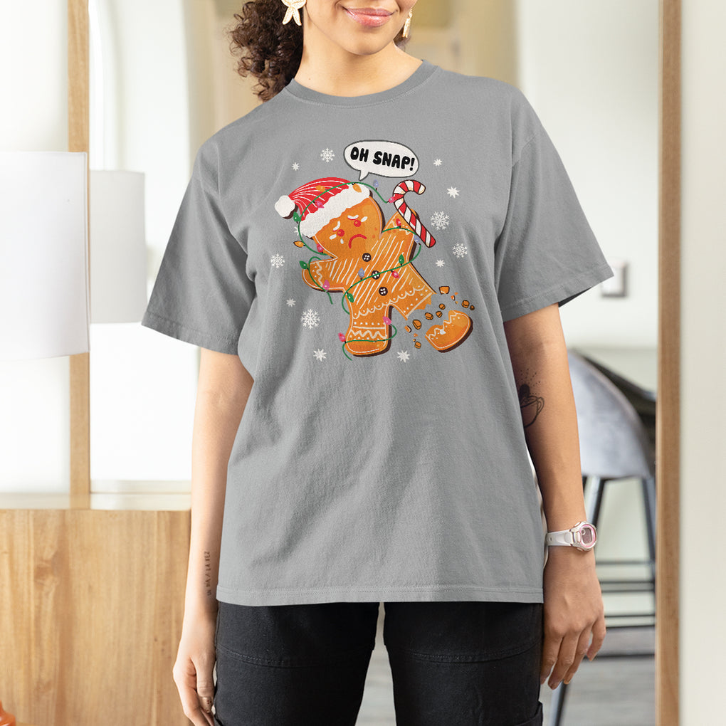 Op Snap Gingerbread Broken Leg Christmas T Shirt For Women TS09 Printyourwear