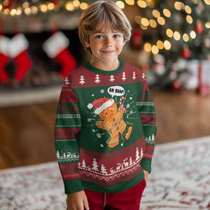 Funny Xmas Ugly Christmas Sweater Op Snap Gingerbread Broken Leg TS09 Christmas Print Your Wear