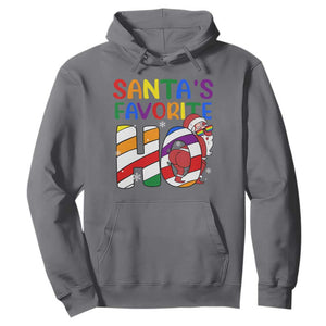 Funny Christmas LGBT Hoodie Santas Favorite Ho Rainbow TS09 Charcoal Print Your Wear