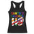 Funny Christmas LGBT Racerback Tank Top Santas Favorite Ho Rainbow TS09 Black Print Your Wear