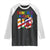 Funny Christmas LGBT Raglan Shirt Santas Favorite Ho Rainbow TS09 Black White Print Your Wear