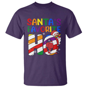 Funny Christmas LGBT T Shirt Santas Favorite Ho Rainbow TS09 Purple Print Your Wear