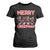 Horror Christmas T Shirt For Women Merry Creepmas Horror Characters TS09 Black Print Your Wear