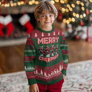 Horror Xmas Ugly Christmas Sweater Merry Creepmas Horror Characters TS09 Christmas Print Your Wear