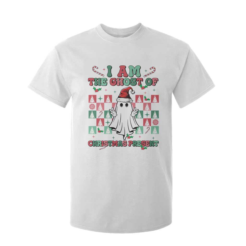 Funny Xmas T Shirt For Kid I Am The Ghost Of Christmas Present TS09 White Print Your Wear