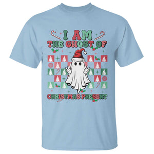 Funny Xmas T Shirt I Am The Ghost Of Christmas Present TS09 Light Blue Print Your Wear