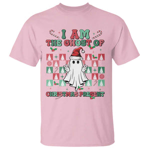 Funny Xmas T Shirt I Am The Ghost Of Christmas Present TS09 Light Pink Print Your Wear