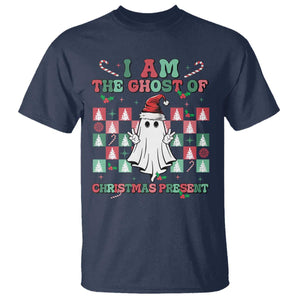 Funny Xmas T Shirt I Am The Ghost Of Christmas Present TS09 Navy Print Your Wear