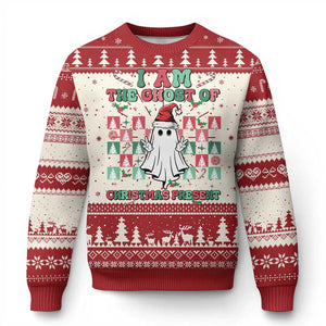 Funny Xmas Ugly Christmas Sweater I Am The Ghost Of Christmas Present TS09 Red Print Your Wear