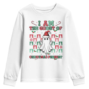 Funny Xmas Youth Sweatshirt I Am The Ghost Of Christmas Present TS09 White Print Your Wear