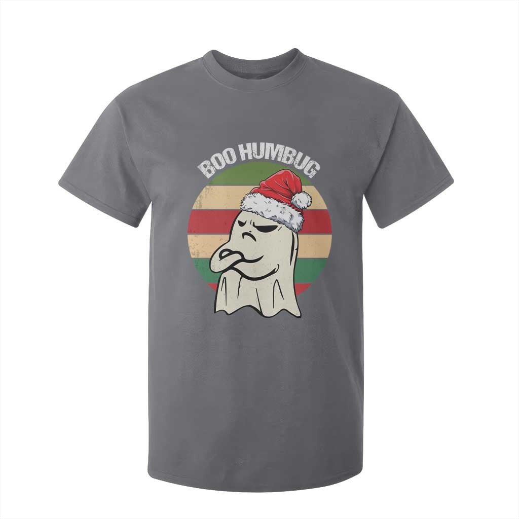 Gothic Xmas T Shirt For Kid Boo Humbug Santa Ghost TS09 Charcoal Print Your Wear