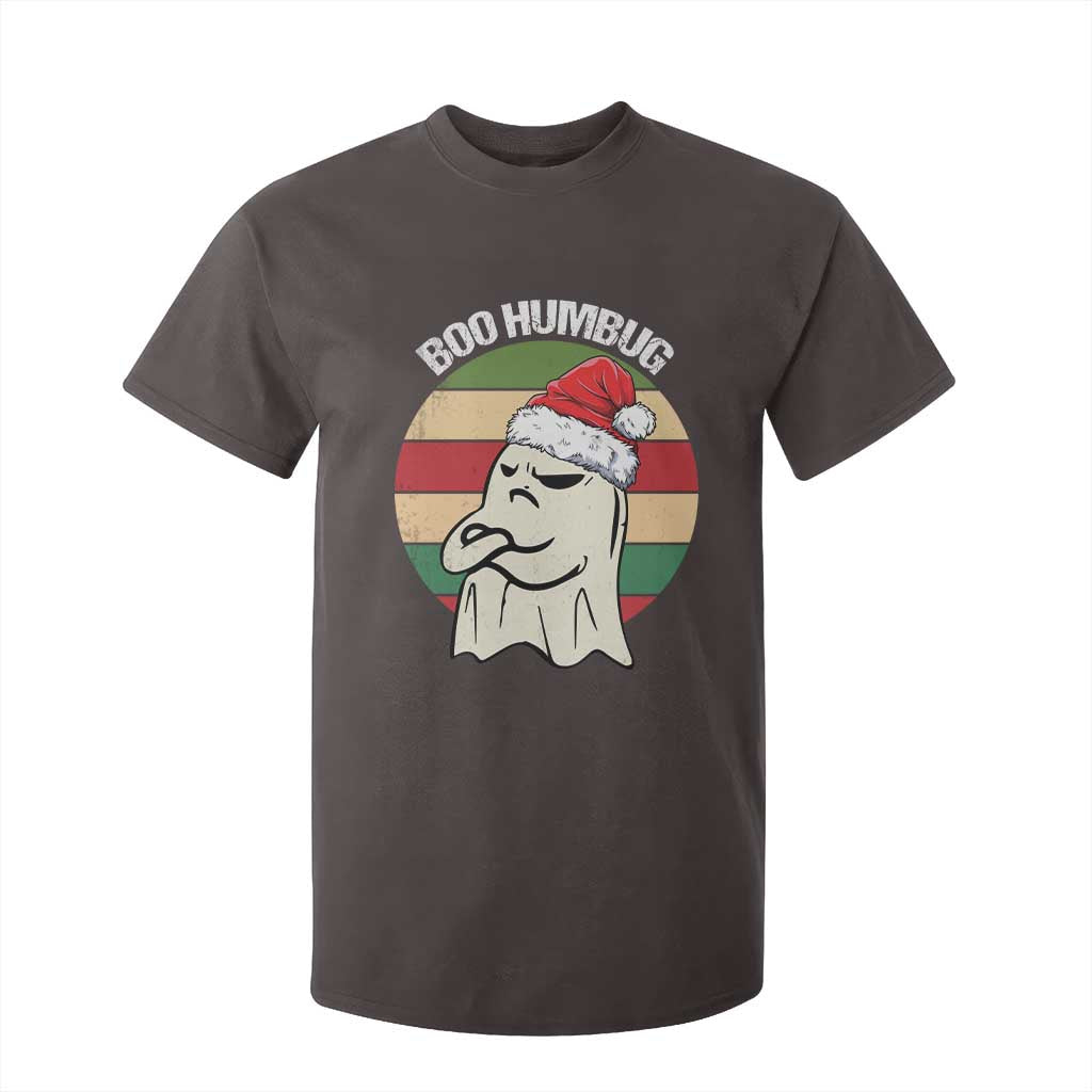 Gothic Xmas T Shirt For Kid Boo Humbug Santa Ghost TS09 Dark Chocolate Print Your Wear