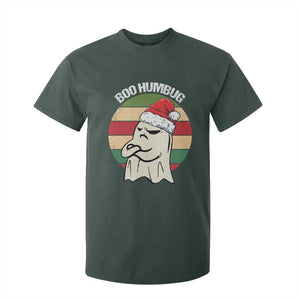 Gothic Xmas T Shirt For Kid Boo Humbug Santa Ghost TS09 Dark Forest Green Print Your Wear