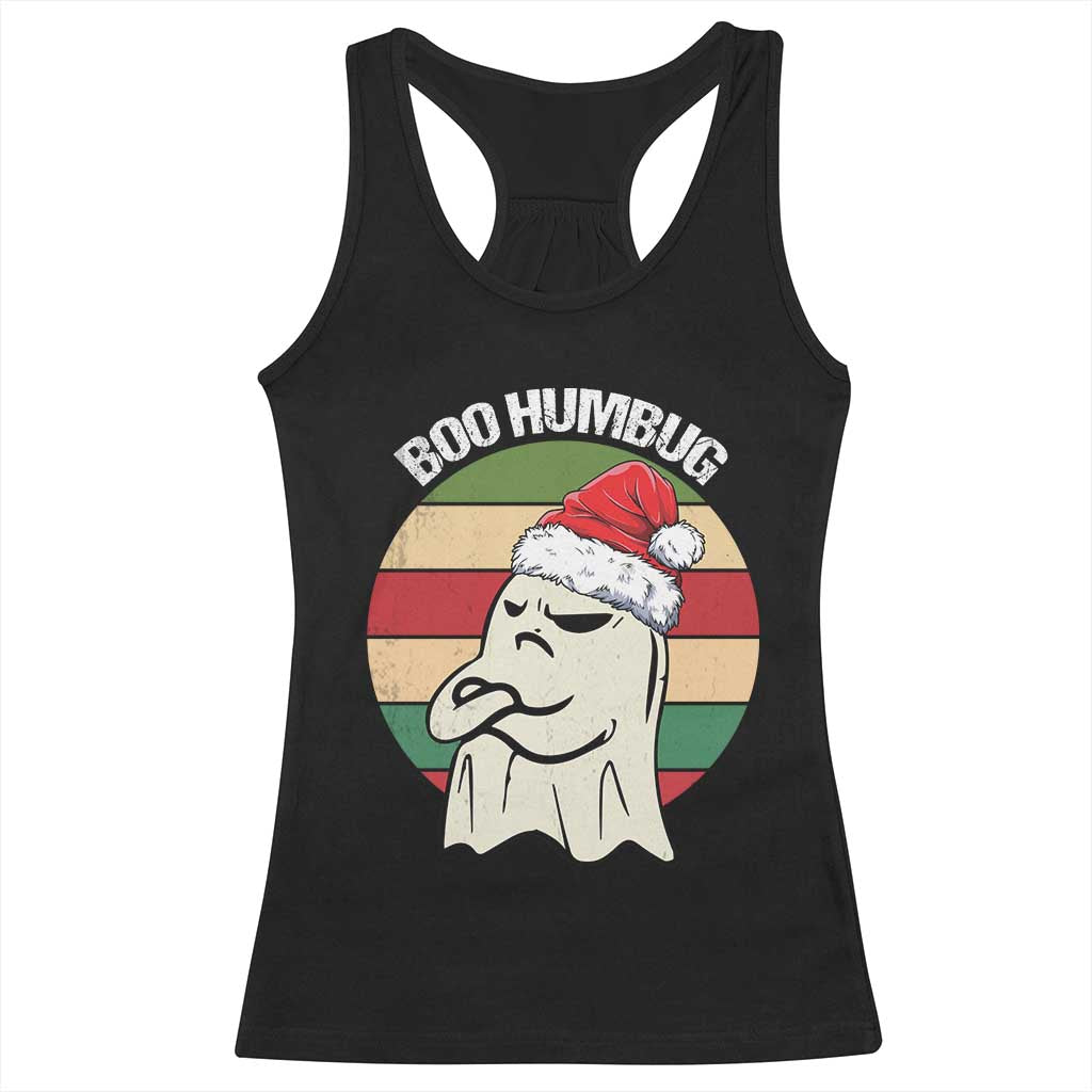 Gothic Xmas Racerback Tank Top Boo Humbug Santa Ghost TS09 Black Print Your Wear