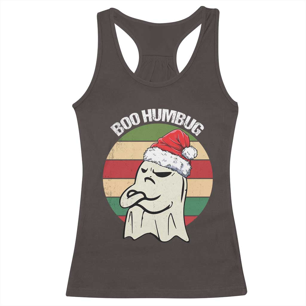 Gothic Xmas Racerback Tank Top Boo Humbug Santa Ghost TS09 Dark Chocolate Print Your Wear