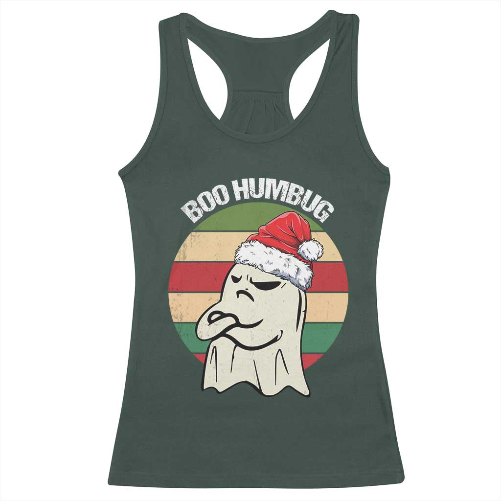 Gothic Xmas Racerback Tank Top Boo Humbug Santa Ghost TS09 Dark Forest Green Print Your Wear