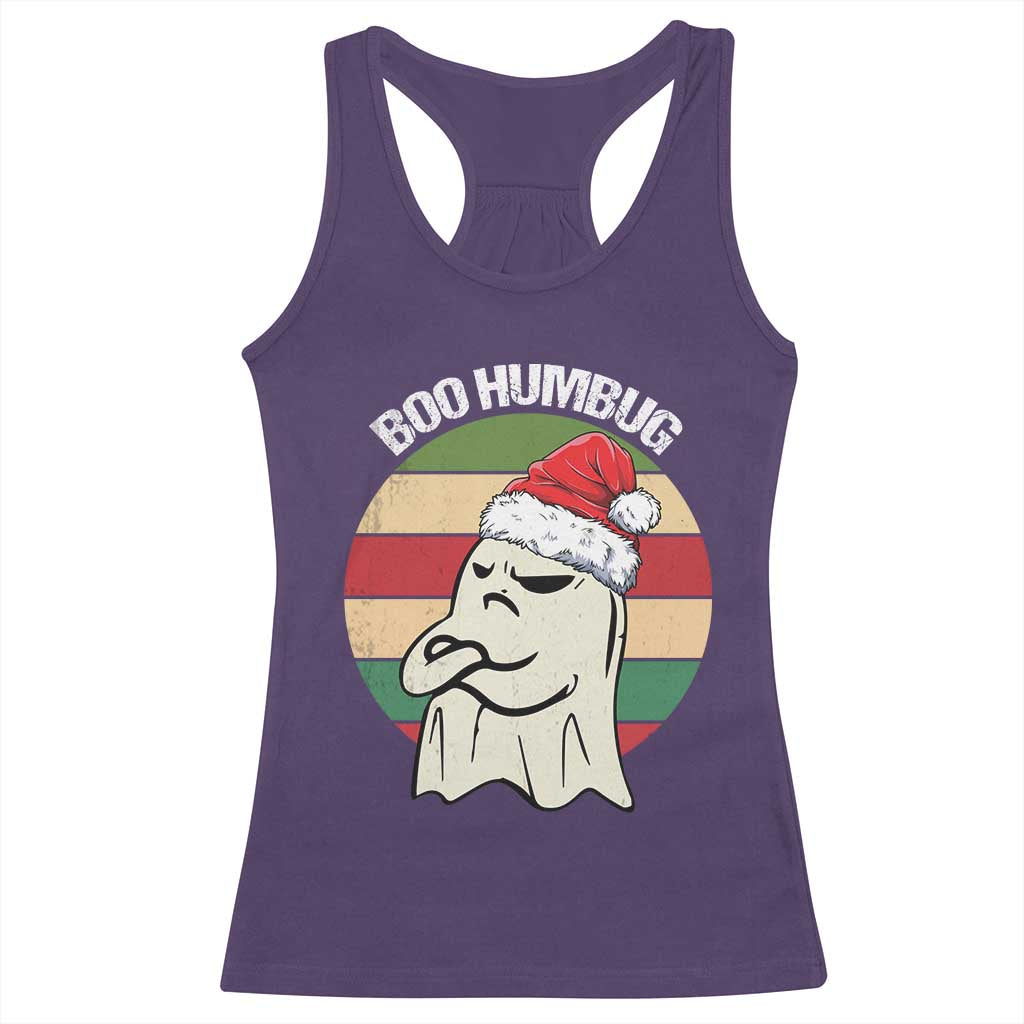 Gothic Xmas Racerback Tank Top Boo Humbug Santa Ghost TS09 Purple Print Your Wear