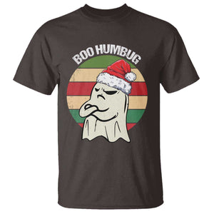 Gothic Xmas T Shirt Boo Humbug Santa Ghost TS09 Dark Chocolate Print Your Wear