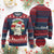 Gothic Xmas Ugly Christmas Sweater Boo Humbug Santa Ghost TS09 Burgundy Print Your Wear