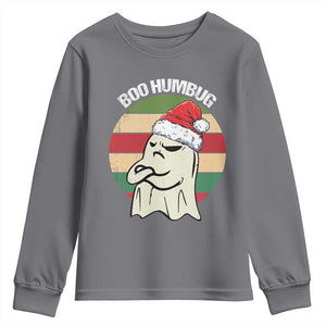 Gothic Xmas Youth Sweatshirt Boo Humbug Santa Ghost TS09 Charcoal Print Your Wear