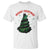 Gothic Xmas T Shirt Meowy Creepmas Cat Christmas Tree TS09 White Print Your Wear