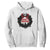 Gothic Christmas Hoodie Merry Creepmas Cat Wreath TS09 White Print Your Wear