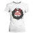 Gothic Christmas T Shirt For Women Merry Creepmas Cat Wreath TS09 White Print Your Wear