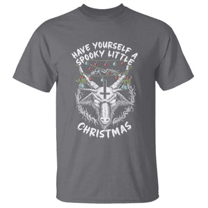 Gothic Xmas T Shirt Have Yourself A Scary Little Christmas Satan Pentagram TS09 Charcoal Print Your Wear
