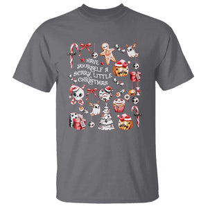 Gothic Xmas T Shirt Have Yourself A Scary Little Christmas TS09 Charcoal Print Your Wear