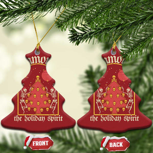 Gothic Xmas Christmas Ornament Summoning Holiday Spirit Skeleton Christmas Tree TS09 Christmas Tree Red Print Your Wear