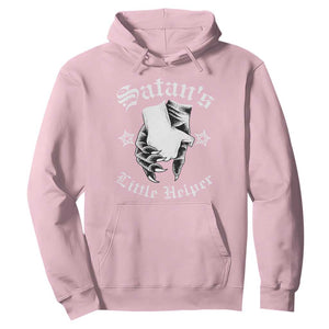 Funny Xmas Satan's Little Helper Hoodie TS09 Light Pink Print Your Wear